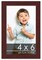 4x6 Solid Wood Picture Frame with UV-Resistant Acrylic & Acid-Free Backing, Available in 6 Finishes: Matte Black, Matte White, Metallic Bronze, Silver, Natural Wood Grain & Mahogany